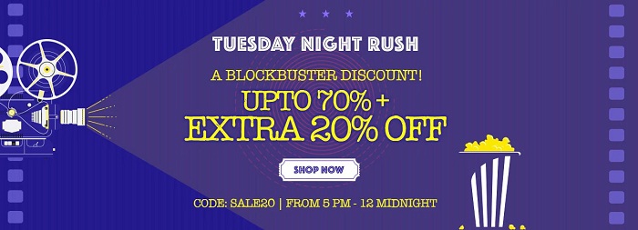 India Desire : Jabong Tuesday Night Rush : Upto 70% Off + Extra 20% Off On Clothing 